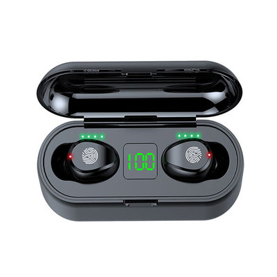 qualité  Wholesale Wireless Earphone Comfortable Wearing F9 TWS 5.0 Earphone LED Display Charging Touch Control Radio Earbuds 2000mAh Box Earbuds usine